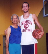 Yonah Offner, Yoga Therapist, with Brian Sigafoos, professional basketball player